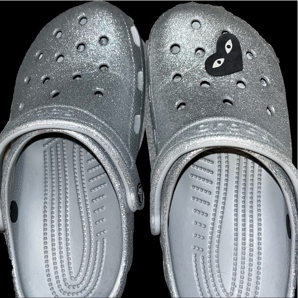 Silver Crocs